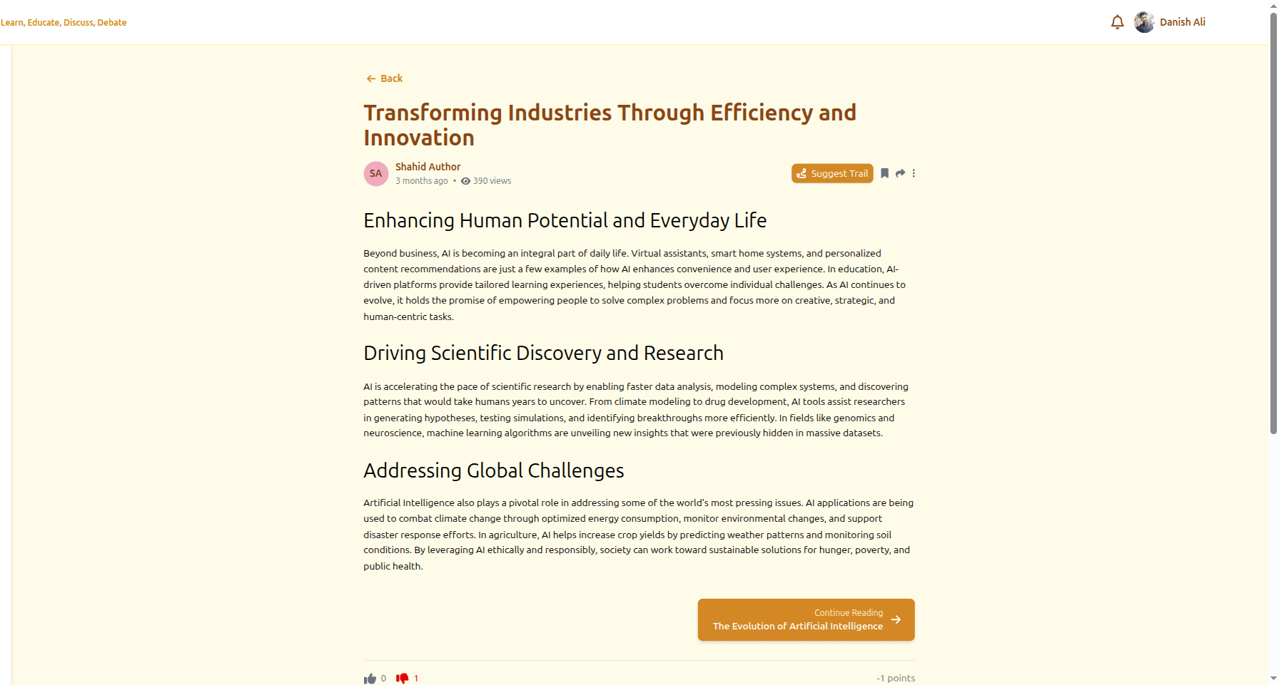 Fragments Trails – Educational Q&A Platform screenshot 7