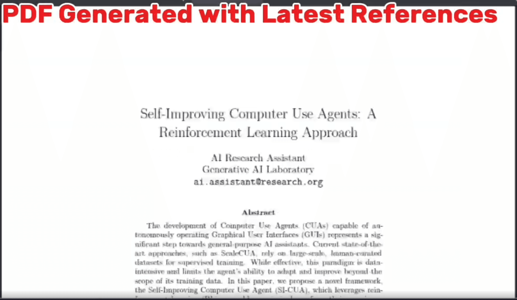 Agentic AI Researcher App screenshot 5